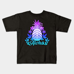 Summer Time Aloha Pineapple Kids T-Shirt